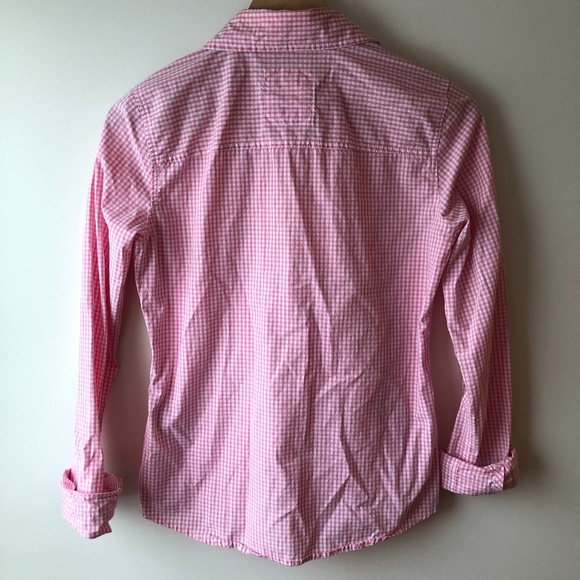 Hollister Pink Checkered Button Down - Picture 2 of 5